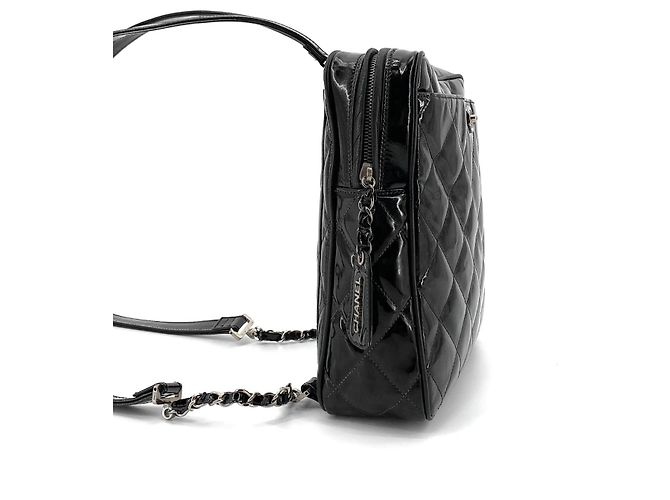 Chanel Zaino in vernice con logo CC - vista 4