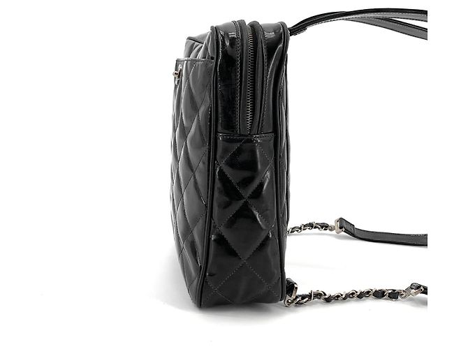 Chanel Zaino in vernice con logo CC - vista 5