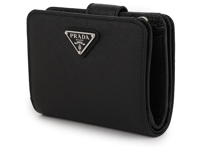 Prada Saffiano Triangle Logo Card Wallet - view 4