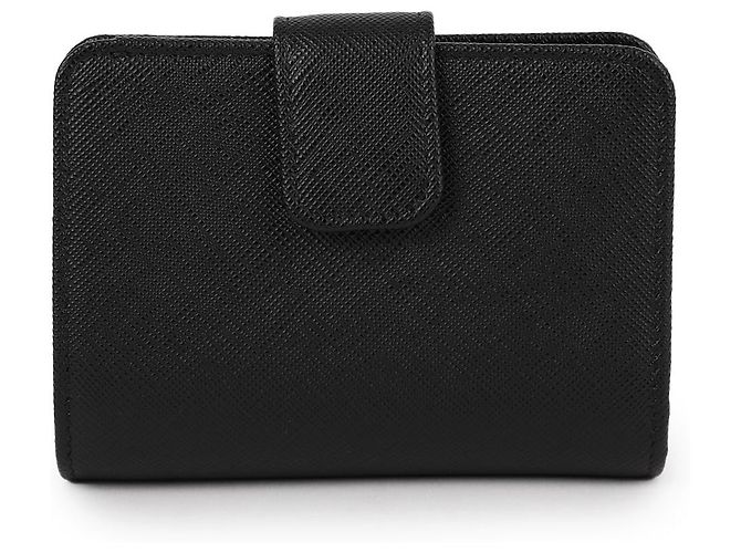 Prada Saffiano Triangle Logo Card Wallet - view 5