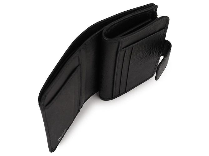 Prada Saffiano Triangle Logo Card Wallet - view 8