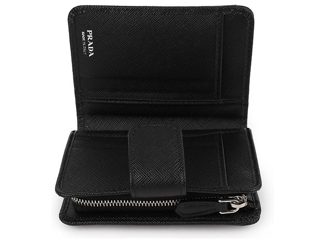 Prada Saffiano Triangle Logo Card Wallet - view 9