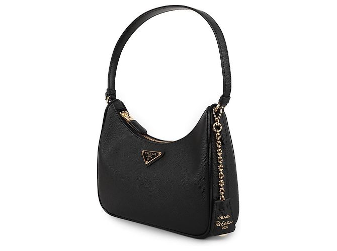Prada Mini Bolsa em Couro Saffiano Re-edition - vista 4