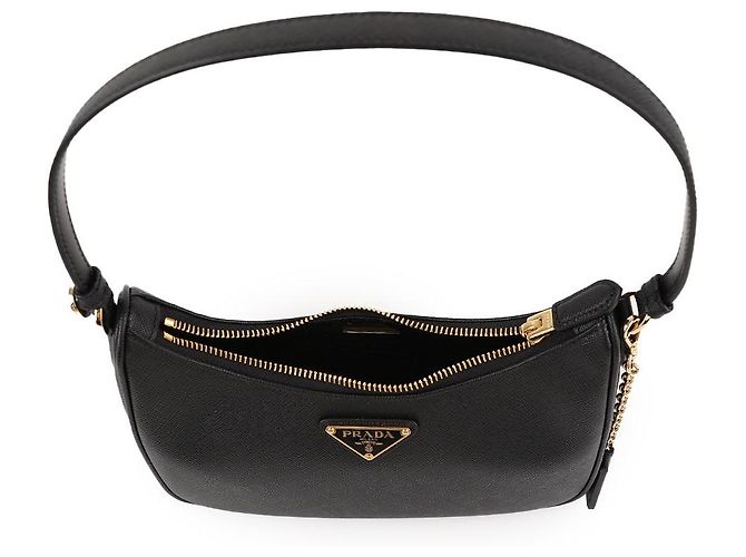 Prada Mini Bolsa em Couro Saffiano Re-edition - vista 7