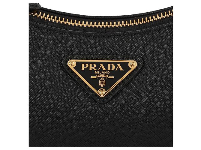 Prada Mini Bolsa em Couro Saffiano Re-edition - vista 9