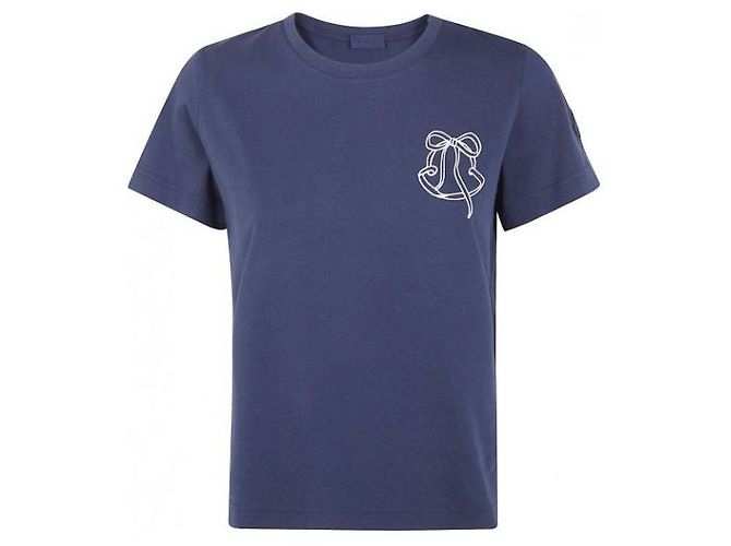 Moncler Baumwoll-T-Shirt mit besticktem Logo - Ansicht 4