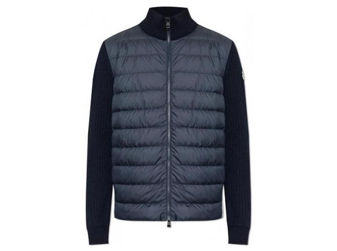 Moncler Gesteppter Wollcardigan mit Reißverschluss - Ansicht 5