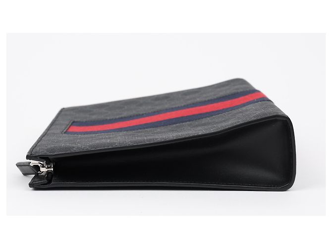 Gucci Pouch GG Supreme Black Web - vista 4