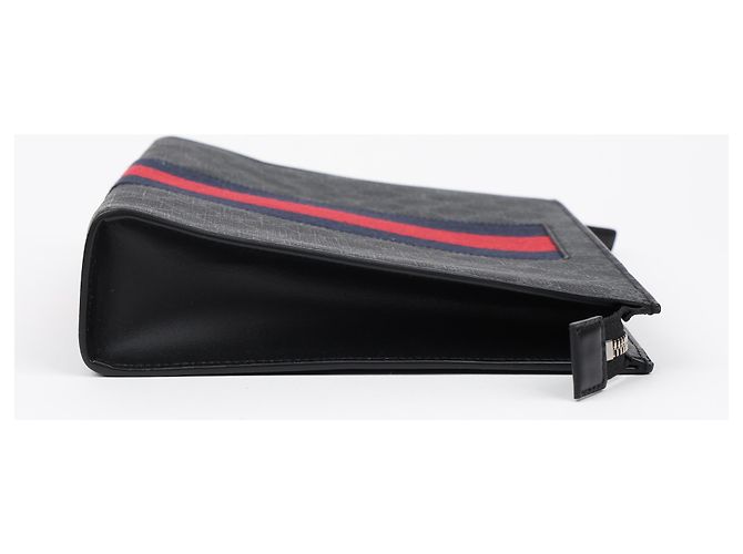 Gucci Pouch GG Supreme Black Web - vista 6