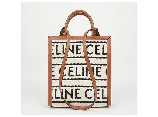 Céline Borsa a Tracolla Vertical Cabas Small Tote Shoulder Bag - vista 3