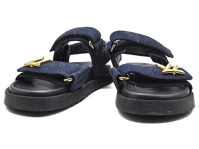 Louis Vuitton Sandali bassi comodi Denim Sunset - vista 2