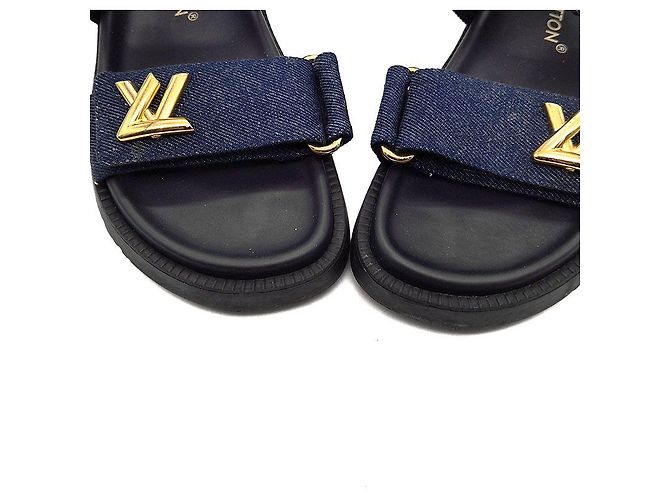 Louis Vuitton Sandali bassi comodi Denim Sunset - vista 4