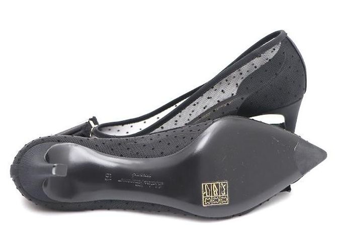 Salvatore Ferragamo Décolleté Bara con dettaglio in nastro e mesh - vista 5