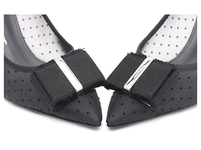 Salvatore Ferragamo Décolleté Bara con dettaglio in nastro e mesh - vista 6