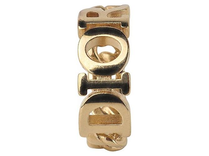 Dior Revolution Logo Metallring in Gold-Optik - Ansicht 2