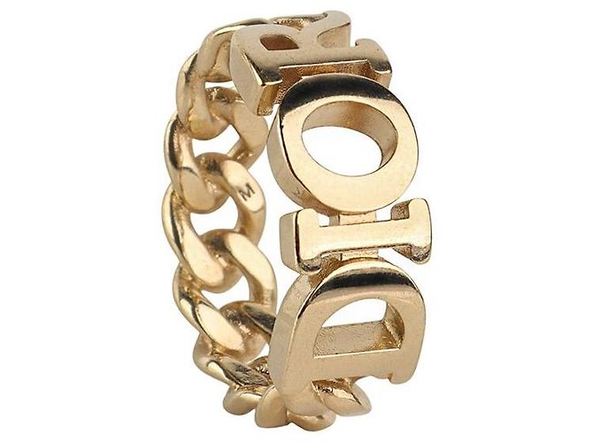 Dior Revolution Logo Metallring in Gold-Optik - Ansicht 3