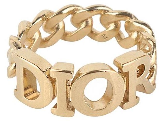 Dior Revolution Logo Metallring in Gold-Optik - Ansicht 4