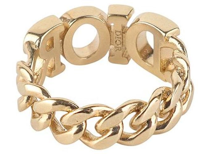 Dior Revolution Logo Metallring in Gold-Optik - Ansicht 5