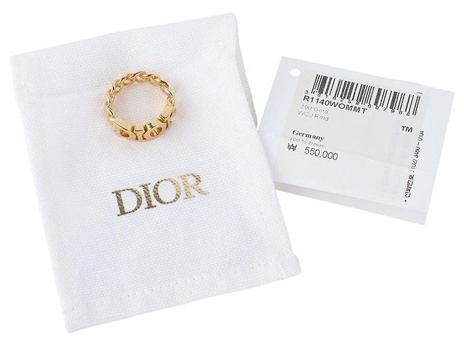 Dior Revolution Logo Metallring in Gold-Optik - Ansicht 6
