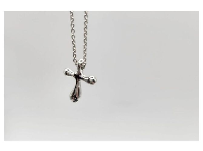 Tiffany & Co Collana con ciondolo croce Bean - vista 10