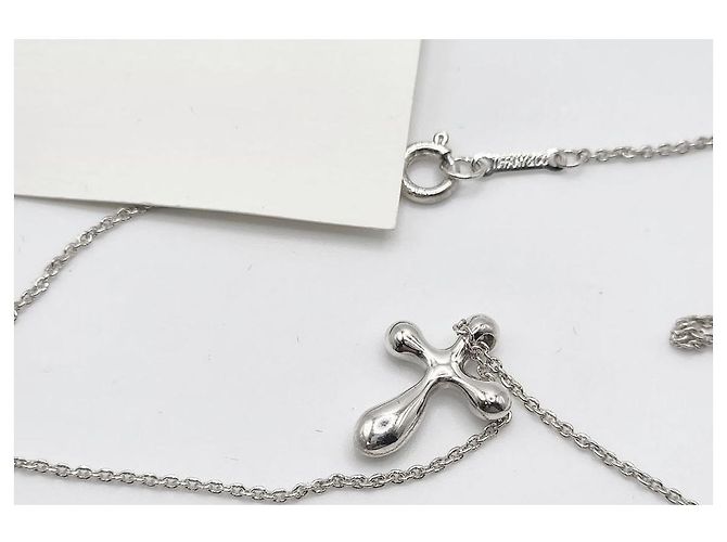 Tiffany & Co Collana con ciondolo croce Bean - vista 3