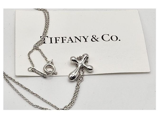 Tiffany & Co Collana con ciondolo croce Bean - vista 7