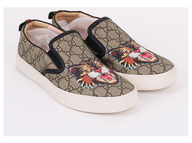 Gucci Sneakers da uomo con patch Angry Cat - vista 4