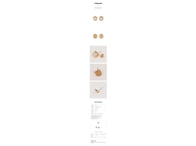 Salvatore Ferragamo Orecchini di perle CREAM OROG - vista 11
