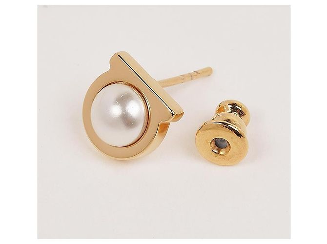 Salvatore Ferragamo Orecchini di perle CREAM OROG - vista 3