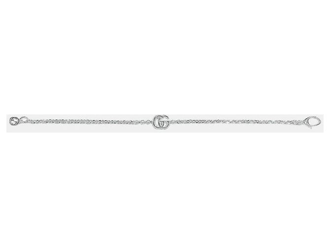 Gucci Bracciale GG Marmont con charm argento - vista 8