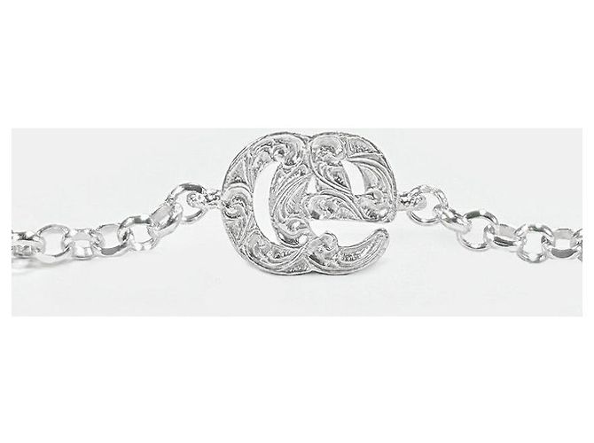 Gucci Bracciale GG Marmont con charm argento - vista 9