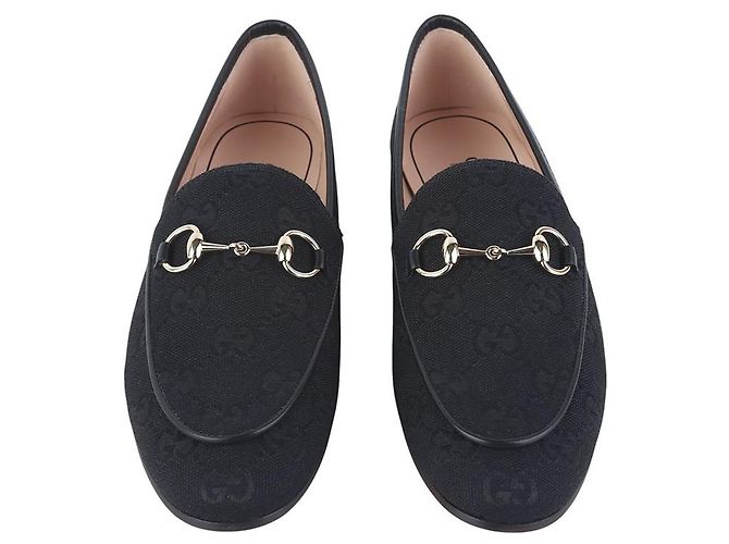 Gucci Mocassini Jordan Horsebit in jacquard GG - vista 2