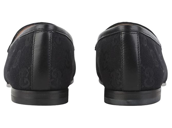 Gucci Mocassini Jordan Horsebit in jacquard GG - vista 4