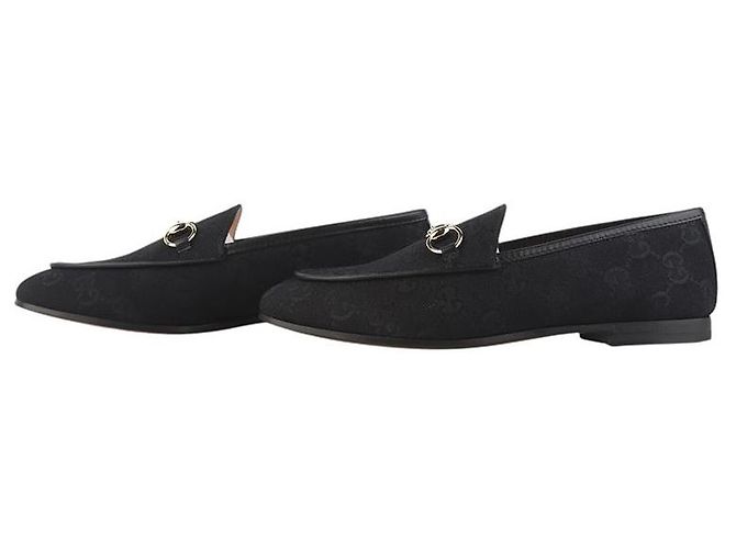 Gucci Mocassini Jordan Horsebit in jacquard GG - vista 5