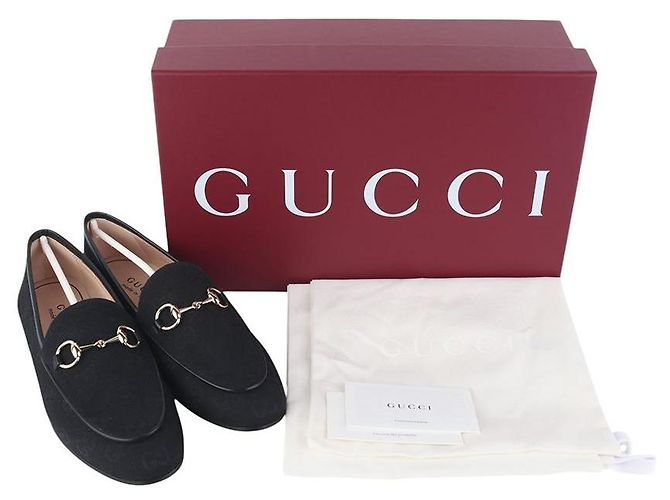 Gucci Mocassini Jordan Horsebit in jacquard GG - vista 8
