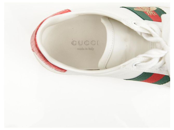 Gucci Baskets Ace Bee White - vue 11