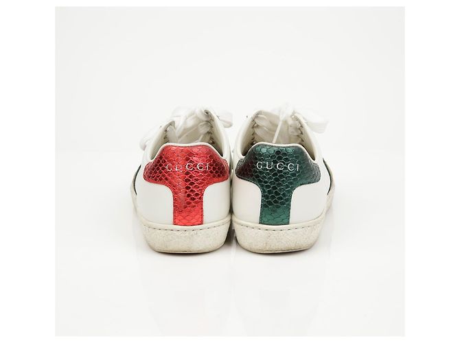Gucci Baskets Ace Bee White - vue 6