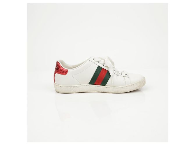 Gucci Baskets Ace Bee White - vue 7