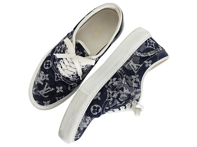 Louis Vuitton Sneakers Trocadero Monogram Denim - vista 4