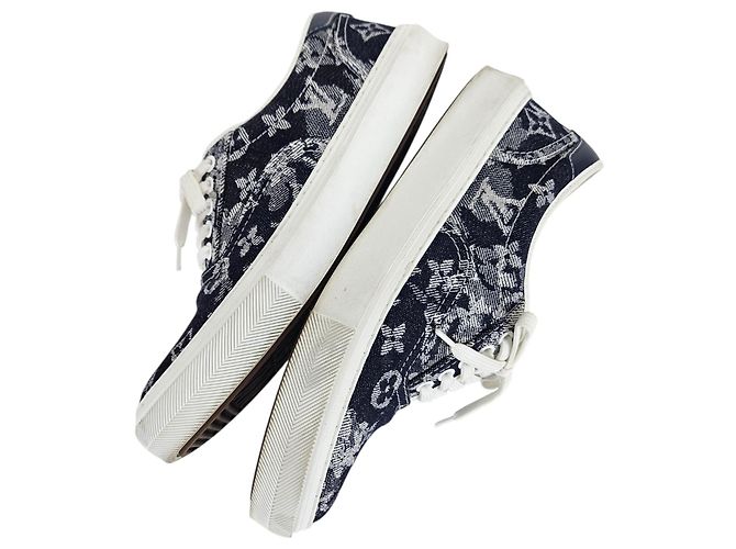 Louis Vuitton Sneakers Trocadero Monogram Denim - vista 5