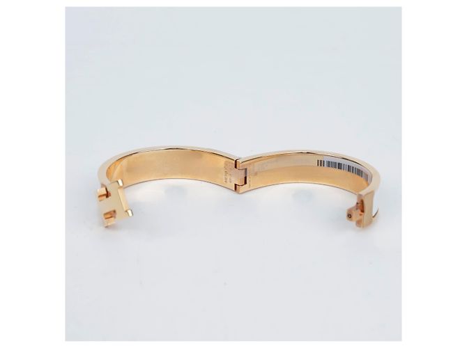 Hermès Bracciale Clikashu PM Blanc Gold - vista 12