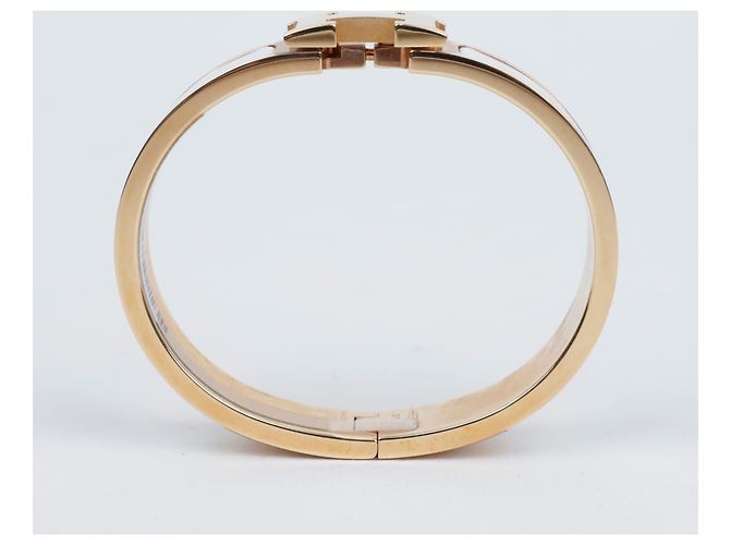 Hermès Bracciale Clikashu PM Blanc Gold - vista 8