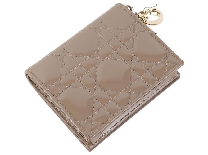 Dior Portafoglio Compatto in Cannage Vernice - vista 2