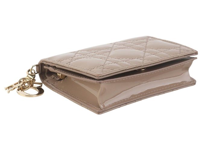 Dior Portafoglio Compatto in Cannage Vernice - vista 3