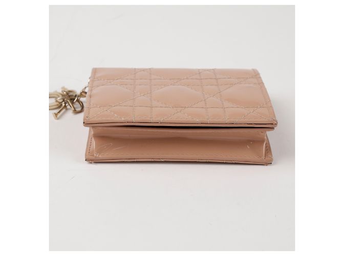 Dior Cartera Lady Mini Patent Cannage Rose de Vent - vista 5