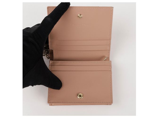 Dior Cartera Lady Mini Patent Cannage Rose de Vent - vista 7