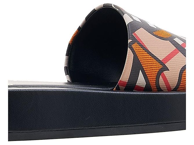 Burberry Ciabatte Canvas Slide Monogram Print da donna - vista 10