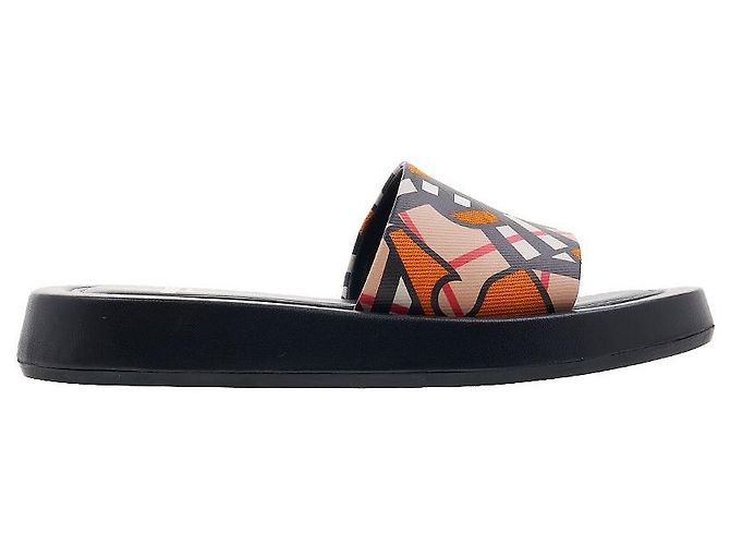 Burberry Ciabatte Canvas Slide Monogram Print da donna - vista 2