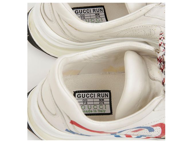 Sneakers Run bianche Gucci - vista 8