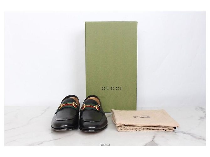 Gucci Mocassini in pelle Web Horsebit - vista 2
